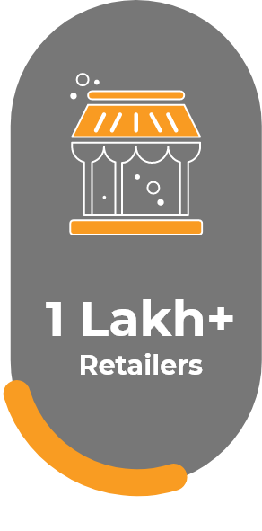 1 Lakh+ Retailers