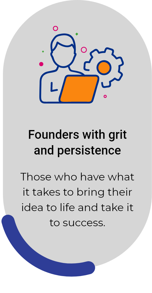 Founders with grit and persistence