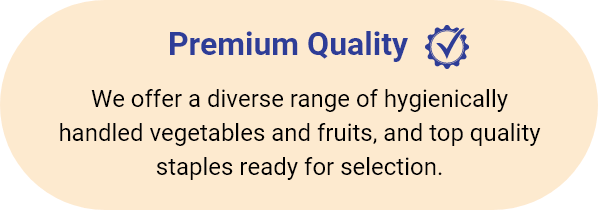 We offer a diverse range of hygienically handled vegetables and fruits